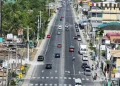 The modern Aubrey Barker four-lane highway opened on Monday