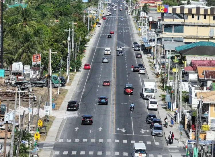 The modern Aubrey Barker four-lane highway opened on Monday