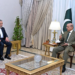 Iran's Foreign Minister Seyed Abbas Araghchi (2L) meets with Prime Minister Shehbaz Sharif (R), Islamabad, Pakistan, April 25, 2026. /VCG