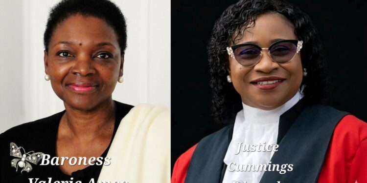 BL-R aroness Valerie Amos and Justice Yonette Cummings-Edward
