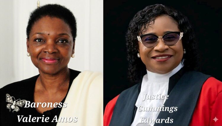 BL-R aroness Valerie Amos and Justice Yonette Cummings-Edward
