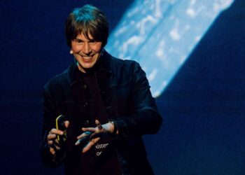 © Drew Forsyth Brian Cox, English physicist and musician.