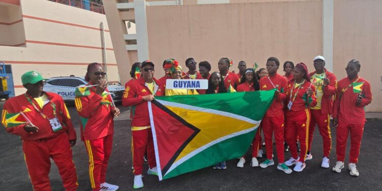 Guyana team in Grenada for CARIFTA 2026 (AFC photo-