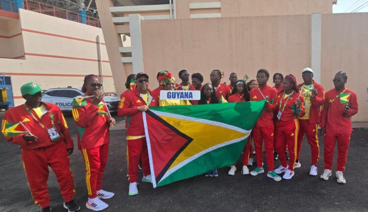 Guyana team in Grenada for CARIFTA 2026 (AFC photo-