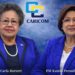 L-R CARICOM Secretary General Dr. Carla Barnett, Prime Minister Trinidad and Tobago Kamla Persad-Bissessar