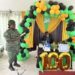 World War II veteran Franklyn Courtman and a member of the Guyana Defence Force (Team Mohamed's photo