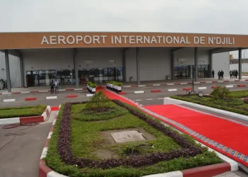 FILE -The Congo airport terminal building before its opening by Congo president Joseph Kabila in Kinshasa, Democratic Republic of Congo, June 25, 2015. (AP Photo/John Bompengo, File)