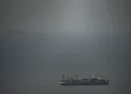 The Jordan Flagged cargo ship "Baghdad" sails in Persian Gulf toward Strait of Hormuz in United Arab Emirates, Wednesday April 22, 2026. (AP photo)