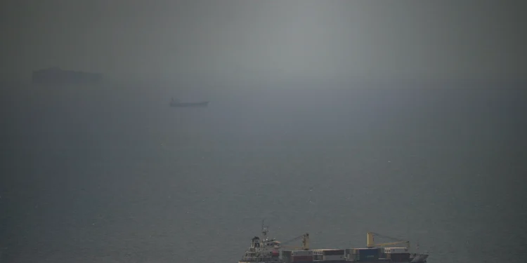 The Jordan Flagged cargo ship "Baghdad"  sails in Persian Gulf  toward Strait of Hormuz in United Arab Emirates, Wednesday April 22, 2026. (AP photo)