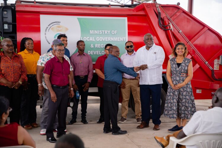 Central Govt delivered Garbage Truck to Local Authority