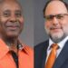 Senator Dennis Gordon (left) and PNP President Mark Golding (right)
