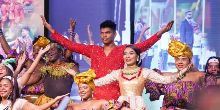 Cultural display at the launch of Guyana’s 60th Independence Anniversary Celebrations in Georgetown