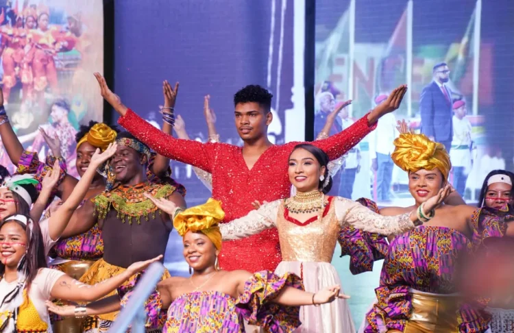 Cultural display at the launch of Guyana’s 60th Independence Anniversary Celebrations in Georgetown