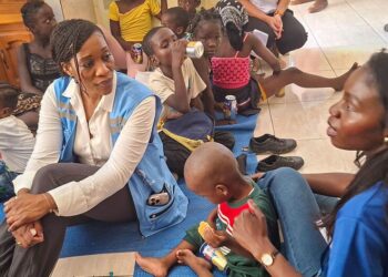 © UNOCHA/Wilbert Georges Edem Wosornu (left), Director of OCHA's Crisis Response Division, on her visit to Haiti in March 2026.