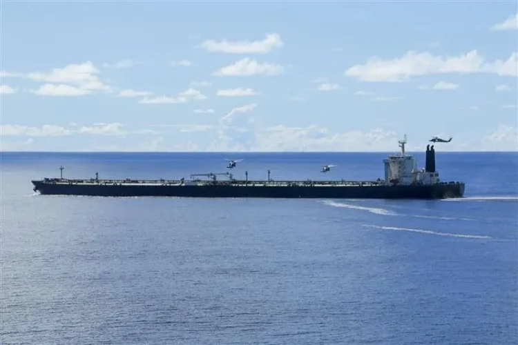 The M/T Majestic X is seen transporting oil from Iran in the Indian Ocean.
@DeptofWar/X