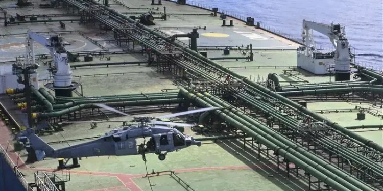 US forces seized a Guyana-flagged tanker in the Indian Ocean on Thursday, April 23, 2026.
@DeptofWar/X