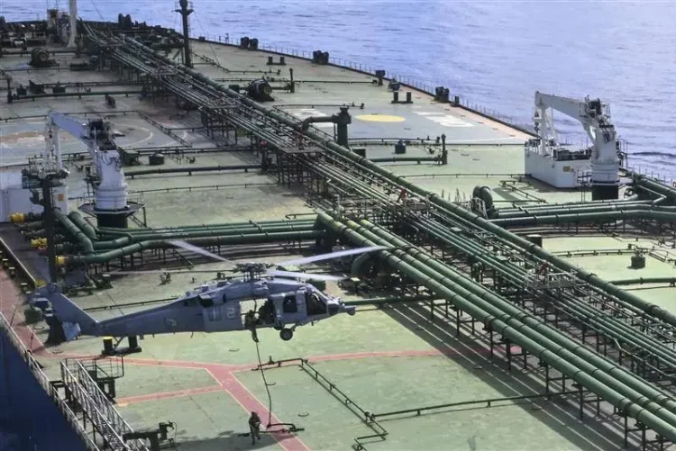 US forces seized a Guyana-flagged tanker in the Indian Ocean on Thursday, April 23, 2026.
@DeptofWar/X