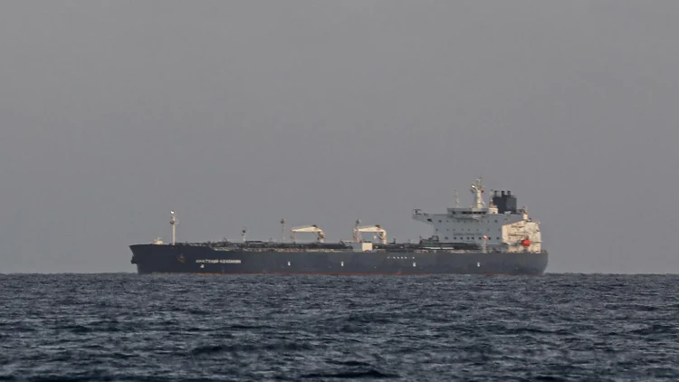 The Russian-flagged oil tanker Anatoly Kolodkin arrives at Matanzas bay, Cuba. (Google photo)