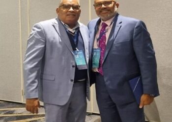 Mr. Wesley Kirton, Executive Director, World Trade Center Georgetown with Mr. Arun Venkataraman, former head of The United States Foreign Commercial Service