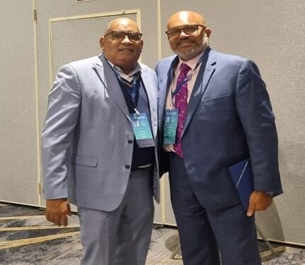 Mr. Wesley Kirton, Executive Director, World Trade Center Georgetown with Mr. Arun Venkataraman, former head of The United States Foreign Commercial Service