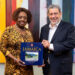 Ralph Gonsalves, right, with Olivia 'Babsy' Grange, who is leading Jamaica’s reparations movement. Photograph: The Repair Campaign