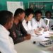 Chinese instructor Ma Yujie (3rd L) demonstrates surgical suturing skills at a lab of Holeta Polytechnic College in the Holeta town of Oromia region, Ethiopia, May 14, 2026. (Xinhua/Liu Fangqiang)