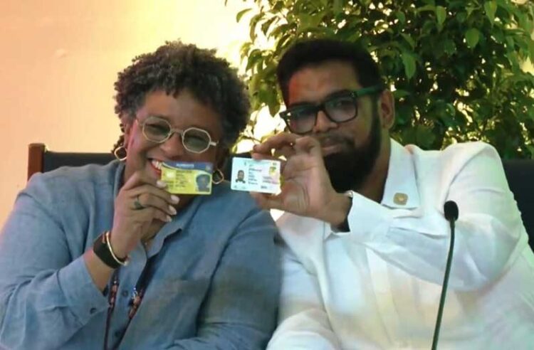 President Dr Mohamed Irfaan Ali, and Barbados Prime Minister Mia Mottley