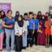 Girls' Chess Camp participants with coaches