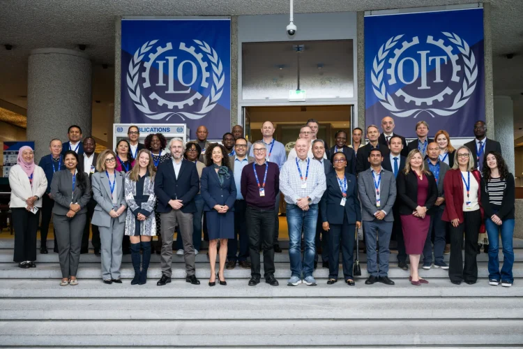 Experts of the 2026 Meeting of experts on a code of practice on occupational safety and health in aquaculture, together with ILO Secretariat
