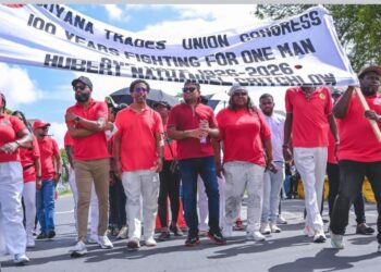 Leaders of the political opposition marched and rally with the Guyana Trades Union Congress- May 1, 2026