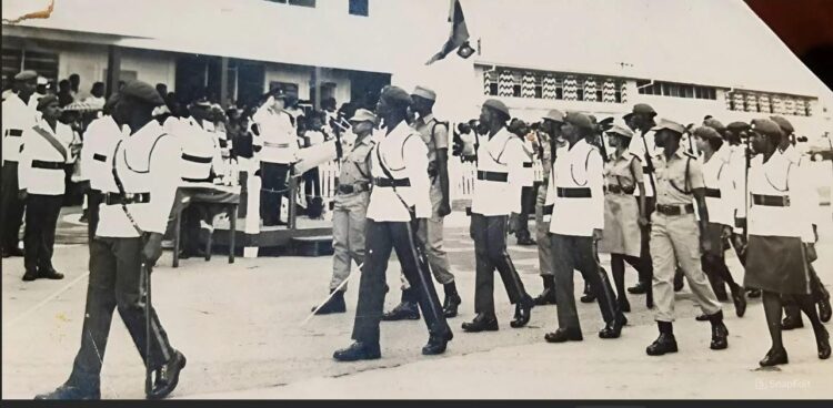 Passing-out Parade December 17th 1976 Camp Ayanganna