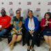 L-R Brian Smith, CEO, DragonFly Drones; Dr. Karen Abrams, Executive Director, STEM Guyana;  Dr. Andreasa Morris-Martin, Head of Department, Computer Science, University of GuyanaDr. Gyanpriya Maharaj, Director, Centre for Study of Biological Diversity, University of Guyana
