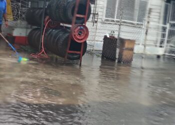 Flooding in the streets of Georgetown May 12, 2026. (Photo: South Road)