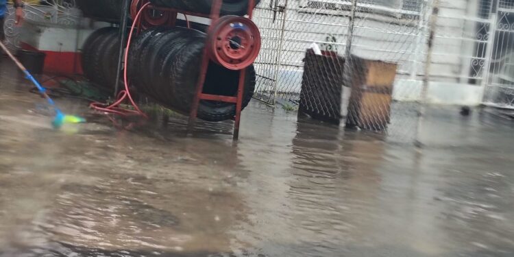 Flooding in the streets of Georgetown May 12, 2026. (Photo: South Road)