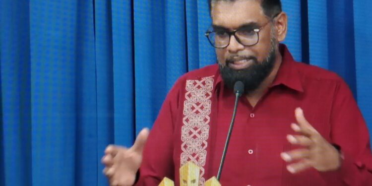 President Irfaan Ali- May 22, 2026 press conference (screengrab)