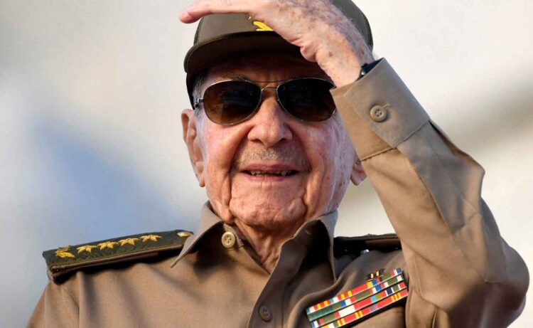 Former president Raúl Castro, pictured on 1 May 2025, has officially retired but remains the most potent figure in Cuban politics. Photograph: Norlys Perez/Reuters
