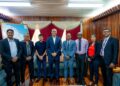 The former APNU leaders with PPP General Secretary (VP Bharrat Jagdeo) centre