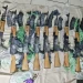 AK-47 rifles found on May 22, 2026 during Police operation conducted along No. 11 Village Public Road, Corentyne, Berbice.