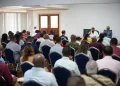 President Irfaan Ali and Vice President Bharrat Jagdeo addressing the audience