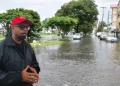 President Irfaan Ali at the forefront of the flooding crisis his administrated has created