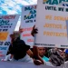 South Africans protest against illegal migration, in Johannesburg, South Africa, April 29, 2026. (AP Photo/Themba Hadebe)