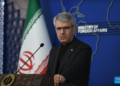 Iranian Foreign Ministry spokesperson Esmaeil Baghaei speaks at a weekly press conference in Tehran, Iran, May 11, 2026. Baghaei said Monday that Tehran had sought only its "legitimate rights" in a new peace proposal delivered to the United States through Pakistan, which has been mediating between the two sides. (Xinhua/Shadati)