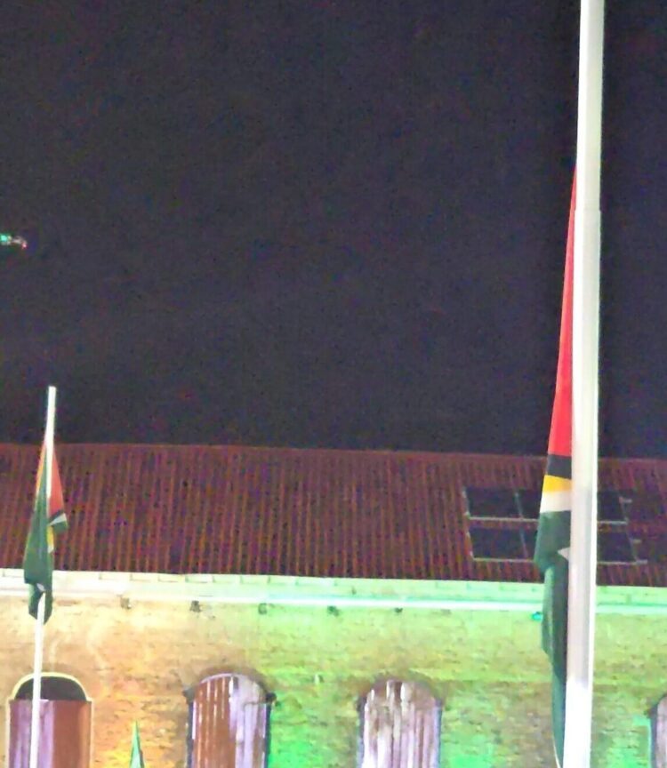 Flag raising 2026-the flag was stuck at half staff