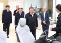 Chinese Premier Li Qiang, also a member of the Standing Committee of the Political Bureau of the Communist Party of China Central Committee, visits a sci-tech enterprise during an inspection tour in Beijing, capital of China, May 18, 2026. (Xinhua/Huang Jingwen)