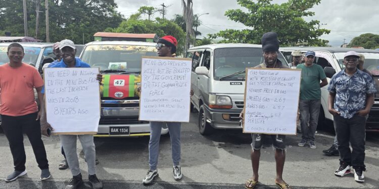 Minibus operator protest (MP Sherod Duncan's photo)