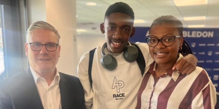 L-R: UK PM- Nedra Daniel