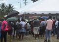 Persons turned up at the National Stadium looking for contract (Team Mohamed's photo)