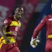 Shamar Joseph collected his best figures in T20I cricket • AFP/Getty Images