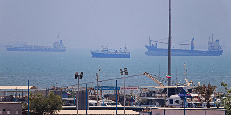 Vessels anchored in Bandar Abbas along the Strait of Hormuz, June 18, 2026. /VCG