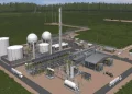 An artist’s impression of the Gas to Energy Project